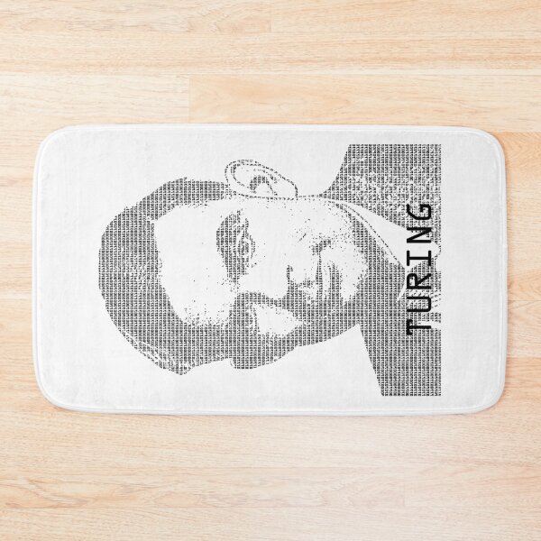 Item preview, Alan Turing Binary Computer Code Mathematician Portrait designed and sold by GrandeDuc.