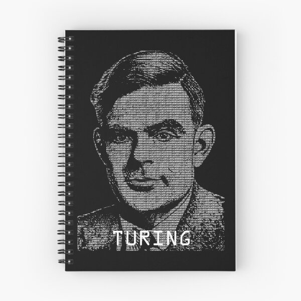 Item preview, Alan Turing Binary Computer Code Mathematician Portrait designed and sold by GrandeDuc.