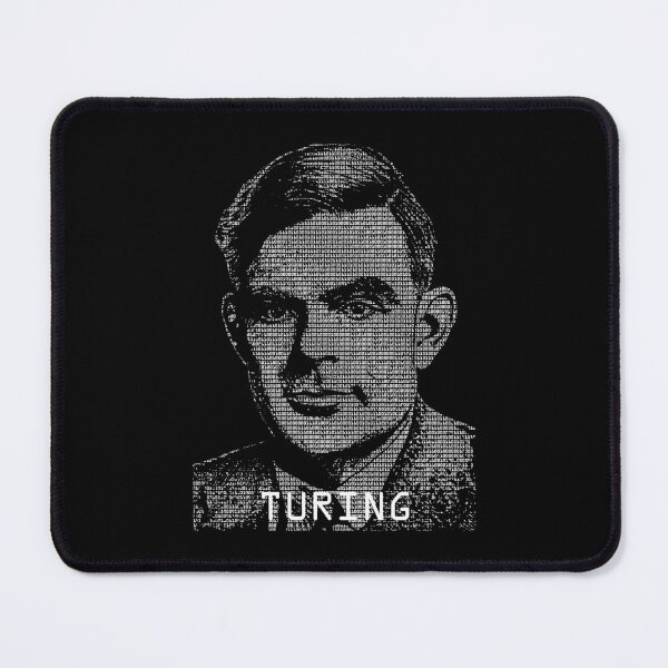 Item preview, Alan Turing Binary Computer Code Mathematician Portrait designed and sold by GrandeDuc.