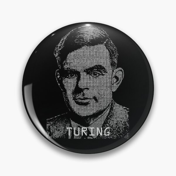 Artikelvorschau, Alan Turing Binärer Computercode Mathematiker Portrait entworfen und verkauft von GrandeDuc.