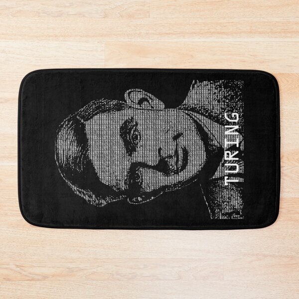 Item preview, Alan Turing Binary Computer Code Mathematician Portrait designed and sold by GrandeDuc.