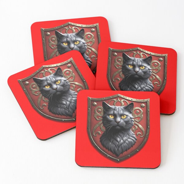 Item preview, BEAUTIFUL RUSSIAN BLUE CAT COAT OF ARMS (#FF0000) designed and sold by Marlon Oseguera.