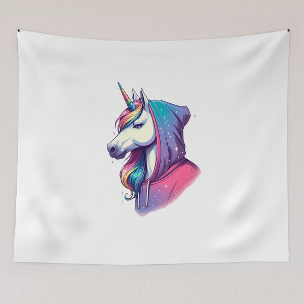 Item preview, Unicorn with hoodie designed and sold by Day Dreamer.