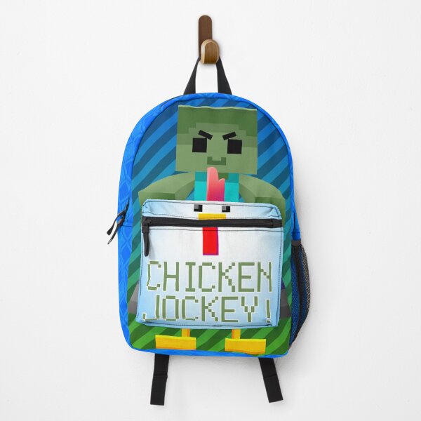 Item preview, Chicken Jockey Minecraft Backpack designed and sold by TrippyTooni.