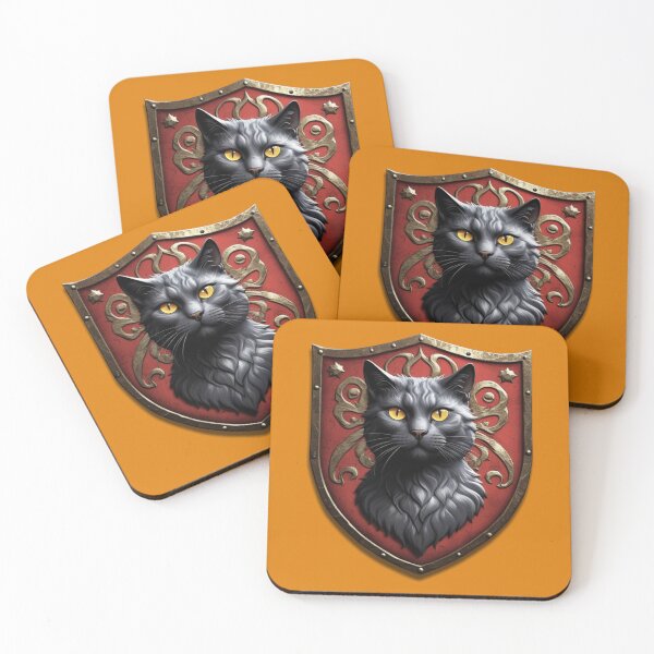 Item preview, BEAUTIFUL RUSSIAN BLUE CAT COAT OF ARMS (#DE7D08) designed and sold by Marlon Oseguera.