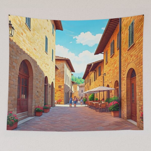 Item preview, Cortona, Italy: Old Town Charm and Bustling Cafés designed and sold by LSVart.