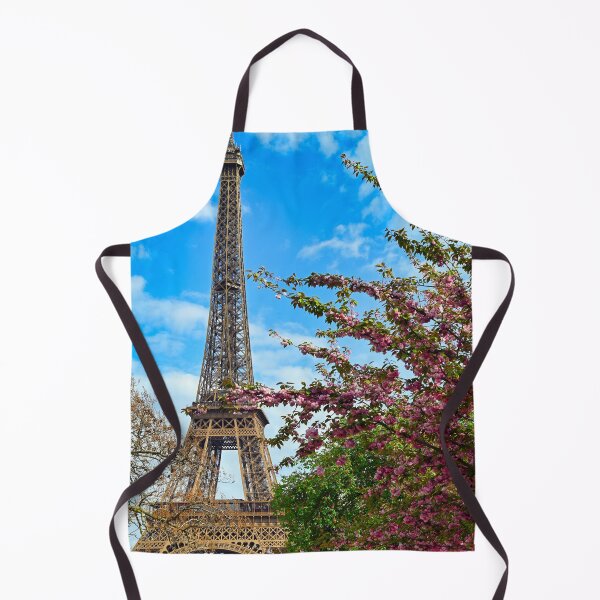 Aperçu de l'œuvre Tour Eiffel et cerisier en fleurs, avril à Paris, France créée et vendue par goceris.