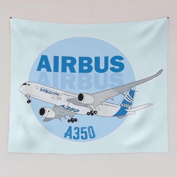 Item preview, Airbus A350 airplane  illustration logo art designed and sold by marlenaki.