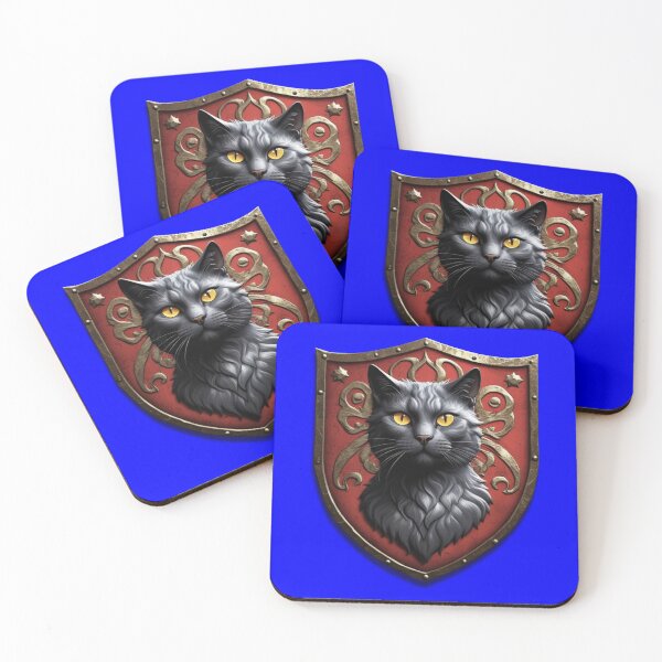 Item preview, BEAUTIFUL RUSSIAN BLUE CAT COAT OF ARMS (#0000FF) designed and sold by Marlon Oseguera.