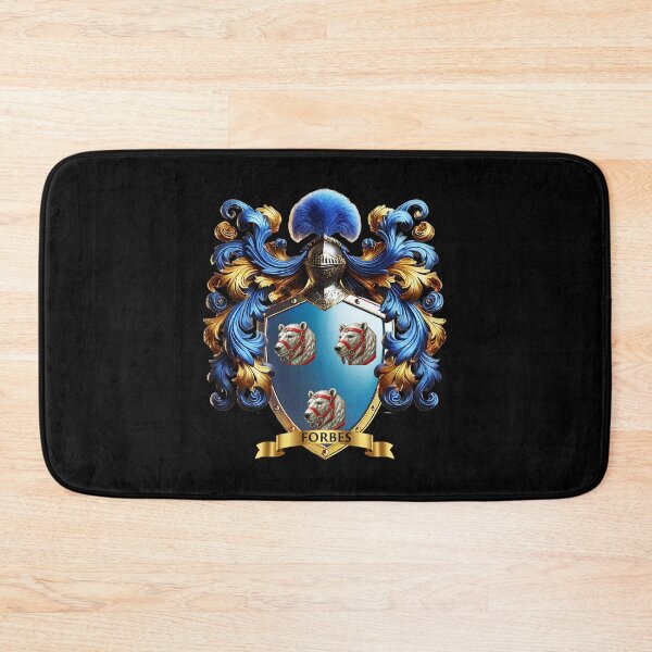 Item preview, Forbes Family Crest – Scottish Coat of Arms with Bear Heads designed and sold by Highlandkings.
