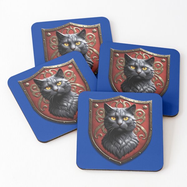 Item preview, BEAUTIFUL RUSSIAN BLUE CAT COAT OF ARMS (#003399) designed and sold by Marlon Oseguera.