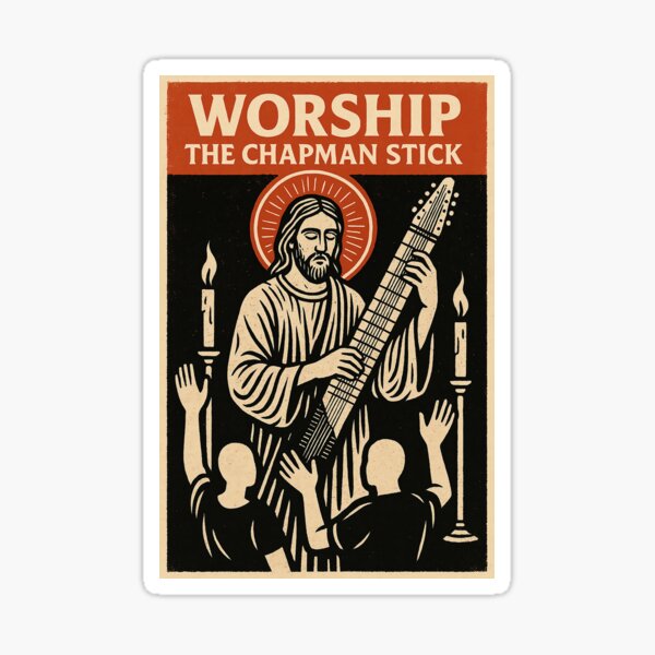 Item preview, Worship The Chapman Stick designed and sold by Quatermass Collectibles.