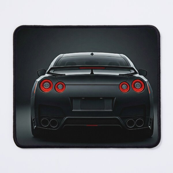 Item preview, Black sports car rear  designed and sold by GingaDesigns.