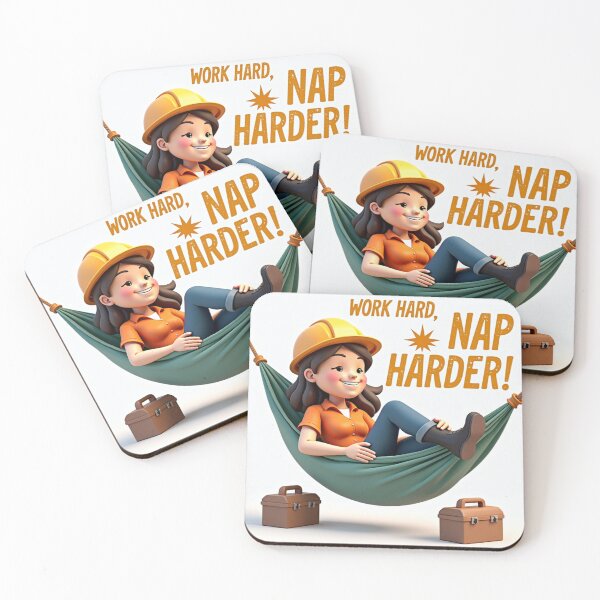 Item preview, Work Hard Nap Harder Funny Labour Day – Lazy Worker Gift Idea designed and sold by Katedesignz.