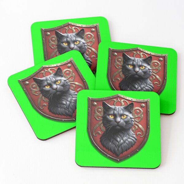 Item preview, BEAUTIFUL RUSSIAN BLUE CAT COAT OF ARMS (#00FF00) designed and sold by Marlon Oseguera.