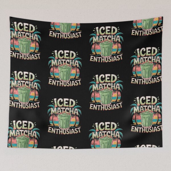 Item preview, Iced Matcha Enthusiast designed and sold by MadCatPrints.