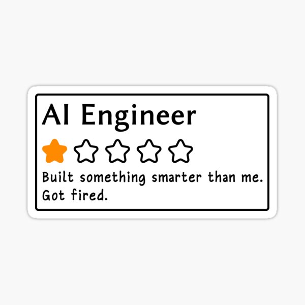 Item preview, AI Engineer – 1 Star Review designed and sold by Debug Designs.