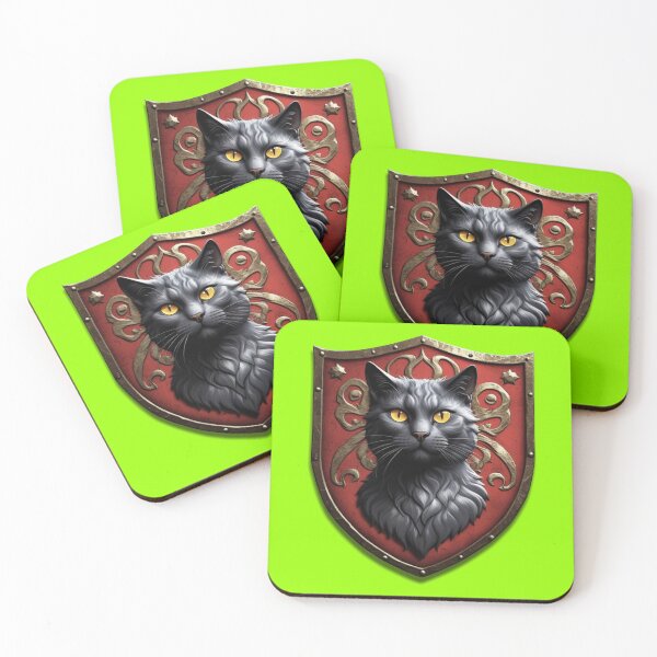 Item preview, BEAUTIFUL RUSSIAN BLUE CAT COAT OF ARMS (#99FF00) designed and sold by Marlon Oseguera.