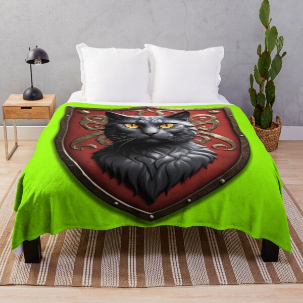 Item preview, BEAUTIFUL RUSSIAN BLUE CAT COAT OF ARMS (#99FF00) designed and sold by Marlon Oseguera.