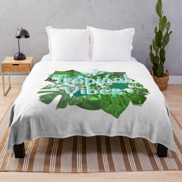 Item preview, Tropical Vibes- Mint and Turquoise Tropical Leaves designed and sold by PD-Coastal.