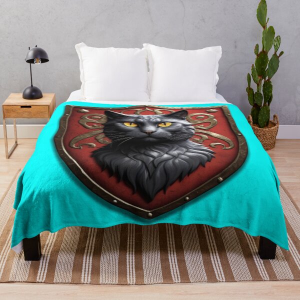 Item preview, BEAUTIFUL RUSSIAN BLUE CAT COAT OF ARMS (#00FFFF) designed and sold by Marlon Oseguera.