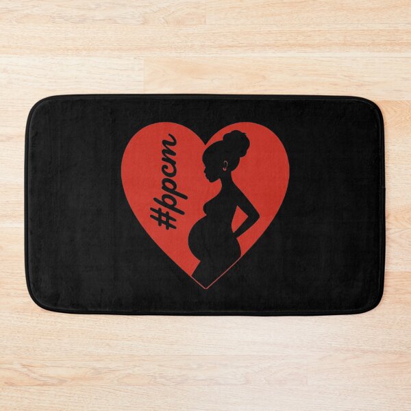Item preview, Pregnant Woman Art in Red Heart | PPCM Awareness Silhouette Design designed and sold by love3617.