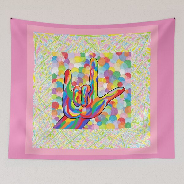 Item preview, ASL I Love You for Baby Girl Nursery designed and sold by EloiseArt.
