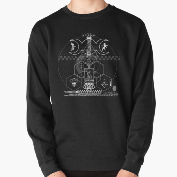 Sacred Geometry Occult Art-"Lux Ex Tenebris" Pullover Sweatshirt