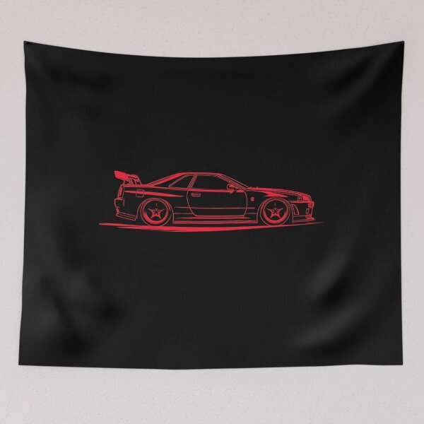 Item preview, R34 GT-R Red Lines  designed and sold by TheArtOfCar.
