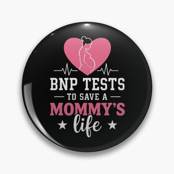 Item preview, BNP Tests Save Mommy’s Life – Heartbeat Design for Pregnant Women Awareness designed and sold by love3617.