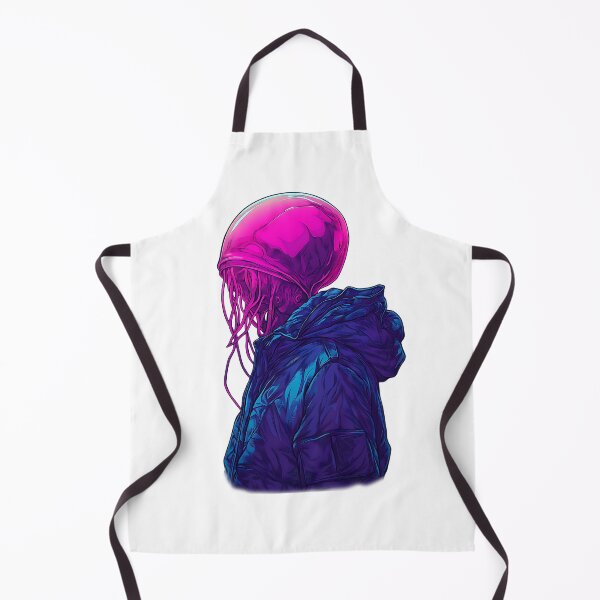 Item preview, Neon slim figure with a jellyfish head designed and sold by olenapetol.