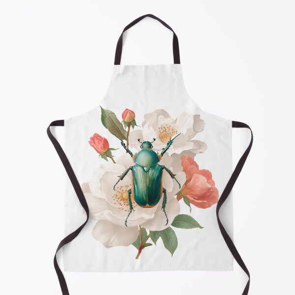 Item preview, Shiny Metallic Beetle Resting on Blooming Roses designed and sold by Anastasiia Yurevych.