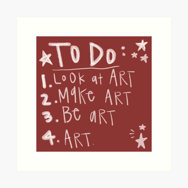 Item preview, To Do: Art designed and sold by sunghostdesign.