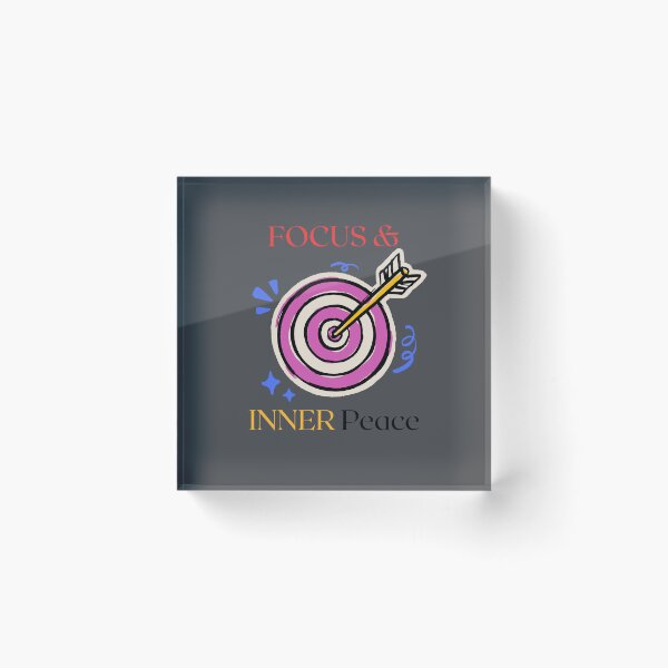 Item preview, Focus and Inner Peace | Mindful Motivation Quote designed and sold by AIKNOCKTECK.