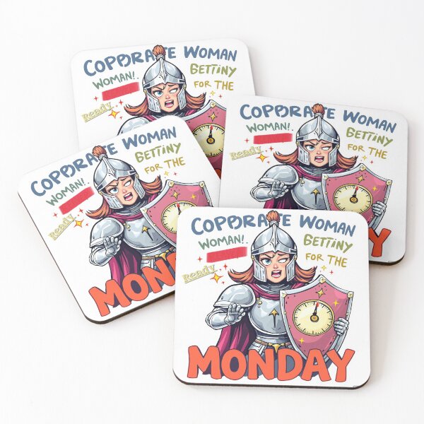 Item preview, Fierce Corporate Woman Knight – Monday Battle Armor Motivation | YourRandomStore designed and sold by YourRandomStore.