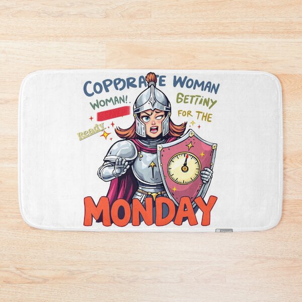 Item preview, Fierce Corporate Woman Knight – Monday Battle Armor Motivation | YourRandomStore designed and sold by YourRandomStore.