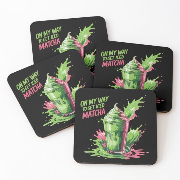 Item preview, On my way to get Iced Matcha designed and sold by MadCatPrints.