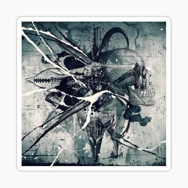 Collage Occult Art-"Vintage Collage #1" Sticker