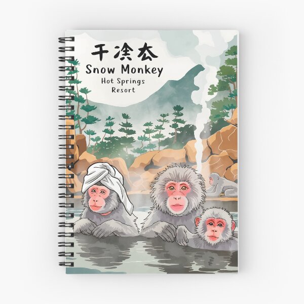 Item preview, Relax Like a Snow Monkey – Hot Springs Resort Vibes designed and sold by WildlifeInc.