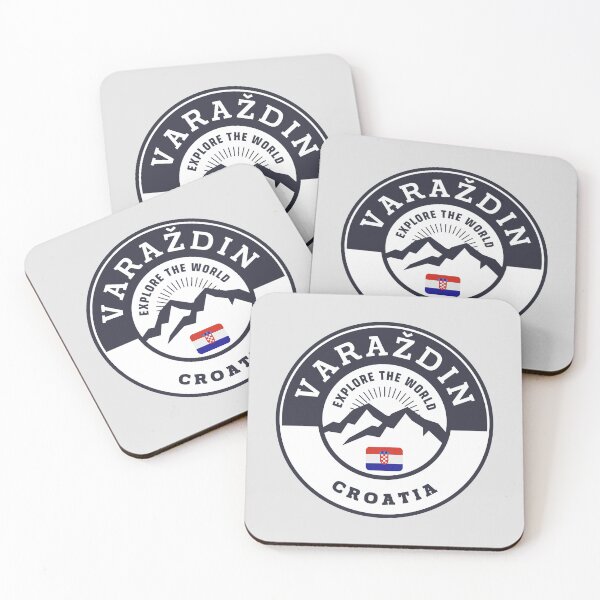 Item preview, Varaždin Croatia Black and White Crest designed and sold by World Designs.