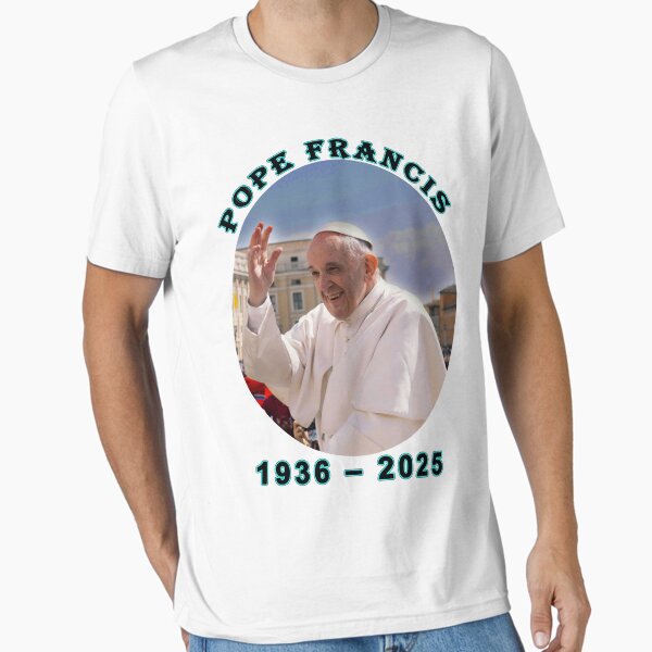 Pope Francis in Memoriam Greeting the Faithful Essential T-Shirt