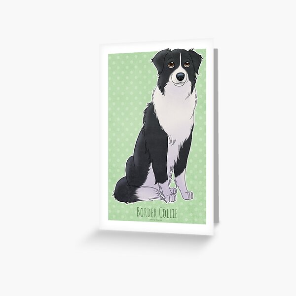 Border Collie Greeting Card