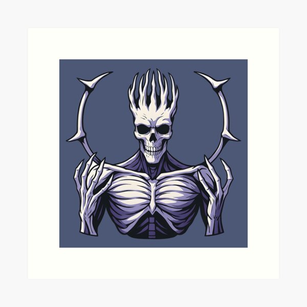 Item preview, Castlevania Death Fanart Sticker – Netflix Anime Skeleton Villain Vector Design designed and sold by WAUZ.