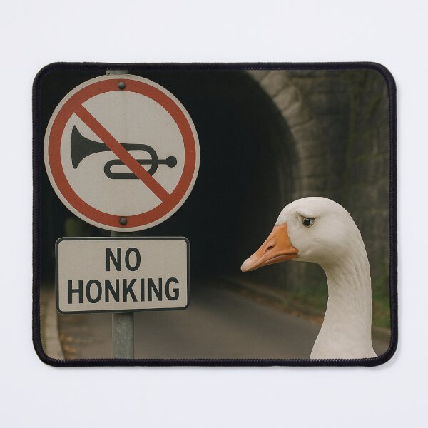 Item preview, No Honking Sad Goose Funny Meme Automotive designed and sold by WheeledLyfe.