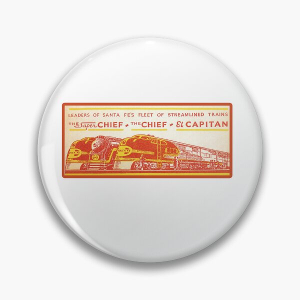 Artikelvorschau, Vintage Santa Fe Railroad - Leaders Of Santa Fe's Streamlined Fleet entworfen und verkauft von QuayTradingCo.