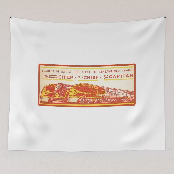 Artikelvorschau, Vintage Santa Fe Railroad - Leaders Of Santa Fe's Streamlined Fleet entworfen und verkauft von QuayTradingCo.
