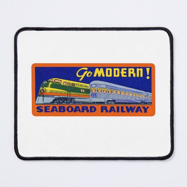 Item preview, Vintage Seaboard Railway - Go Modern designed and sold by QuayTradingCo.