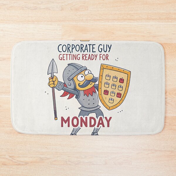 Item preview, Funny Corporate Guy Knight – Suit Up for Monday Battle | YourRandomStore designed and sold by YourRandomStore.