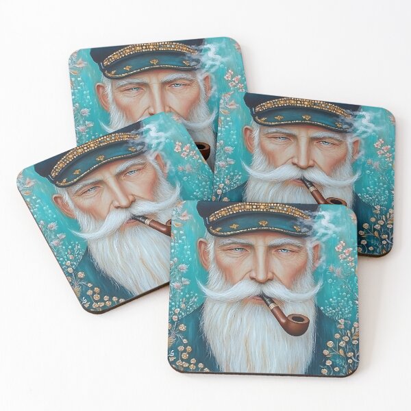 Item preview, Sailor Portrait with Vibrant Floral Background Art designed and sold by Artessie.