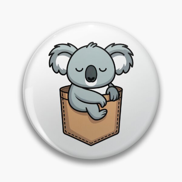 Item preview, Cute Koala in Pocket designed and sold by REBELIUM.